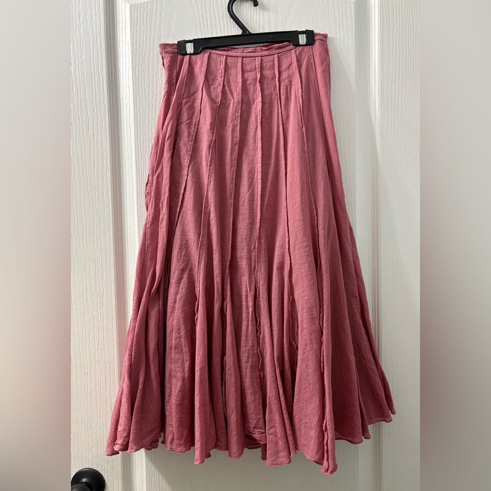Pink fairy midi skirt